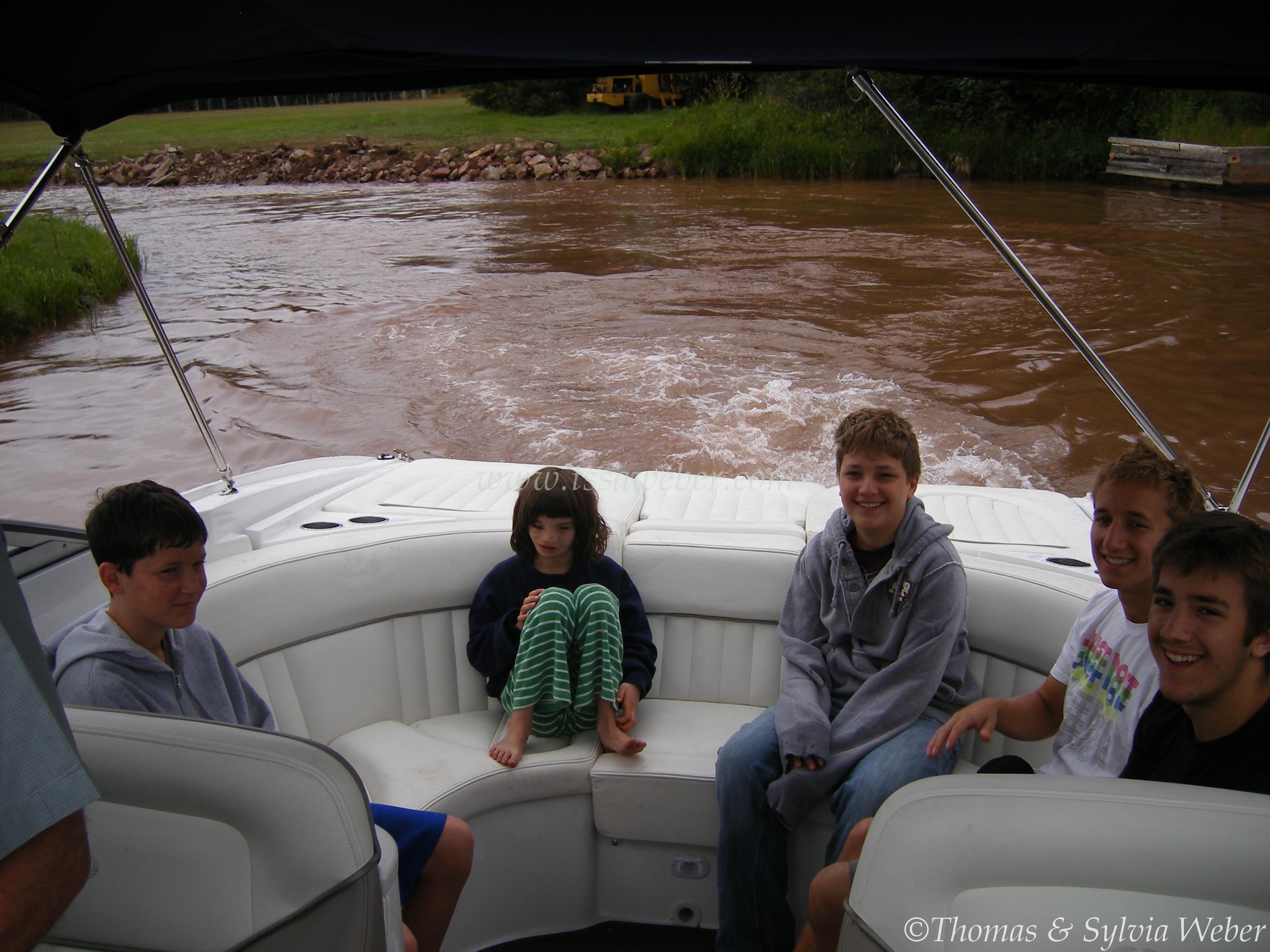 The kids are having fun